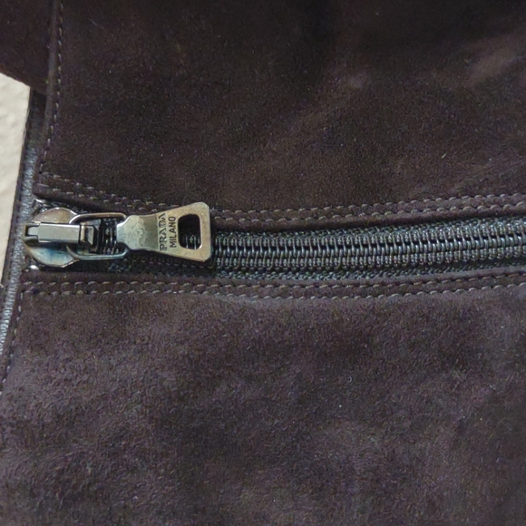 Prada brown suede Demi boot - Picture 3 of 5